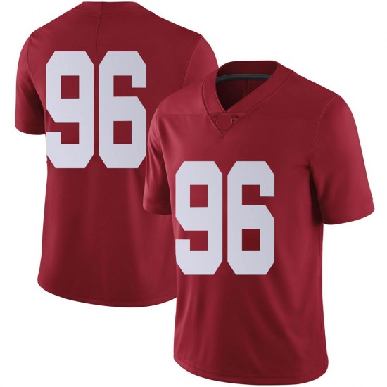 Alabama Crimson Tide Men's Landon Bothwell #96 No Name Crimson NCAA Nike Authentic Stitched College Football Jersey KA16M15BK